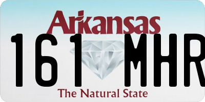 AR license plate 161MHR