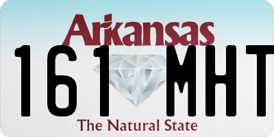 AR license plate 161MHT