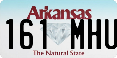 AR license plate 161MHU