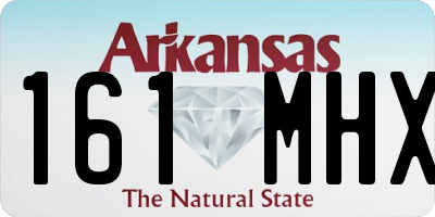 AR license plate 161MHX