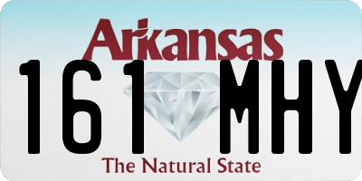 AR license plate 161MHY
