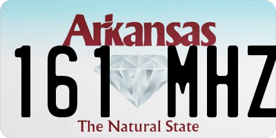 AR license plate 161MHZ