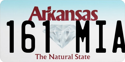 AR license plate 161MIA