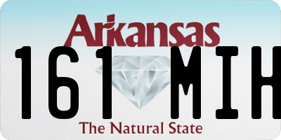 AR license plate 161MIH