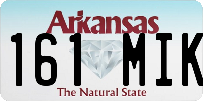 AR license plate 161MIK