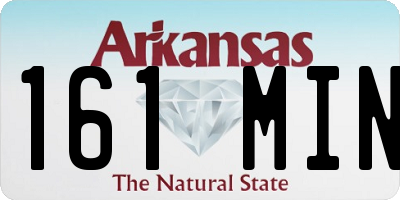 AR license plate 161MIN