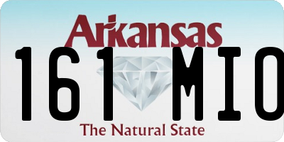 AR license plate 161MIO