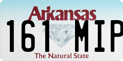 AR license plate 161MIP