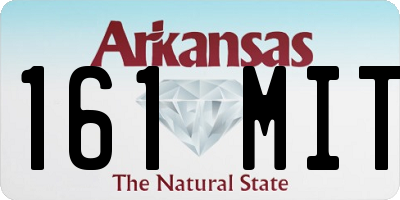 AR license plate 161MIT