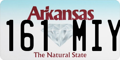 AR license plate 161MIY