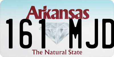 AR license plate 161MJD