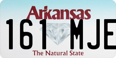 AR license plate 161MJE