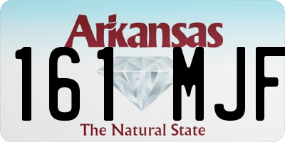 AR license plate 161MJF