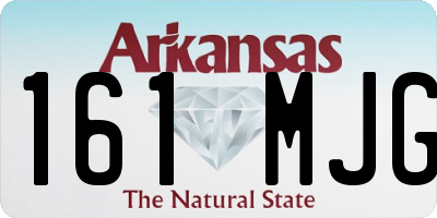 AR license plate 161MJG
