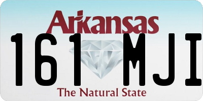 AR license plate 161MJI