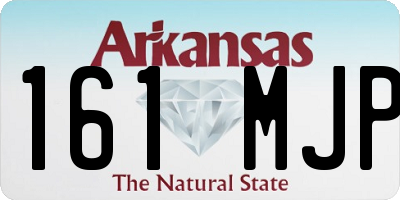 AR license plate 161MJP