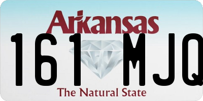 AR license plate 161MJQ