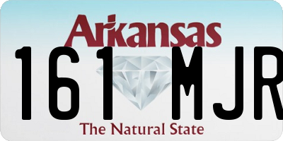 AR license plate 161MJR