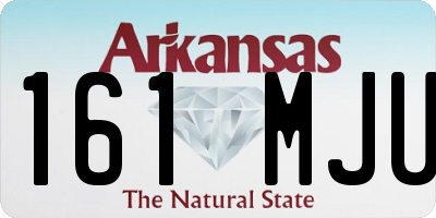 AR license plate 161MJU