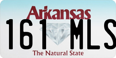 AR license plate 161MLS