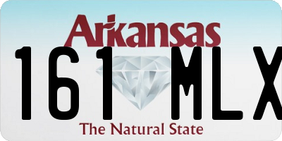 AR license plate 161MLX