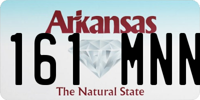 AR license plate 161MNN