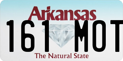 AR license plate 161MOT