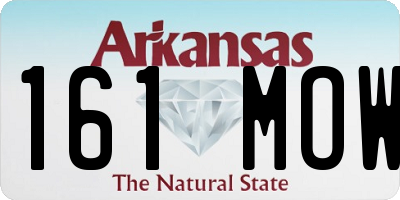 AR license plate 161MOW