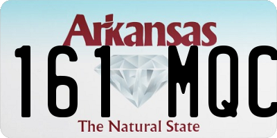 AR license plate 161MQC