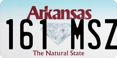AR license plate 161MSZ