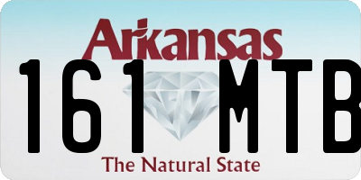 AR license plate 161MTB