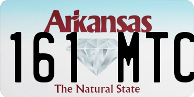 AR license plate 161MTC