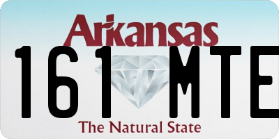 AR license plate 161MTE