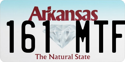 AR license plate 161MTF