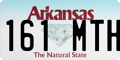 AR license plate 161MTH