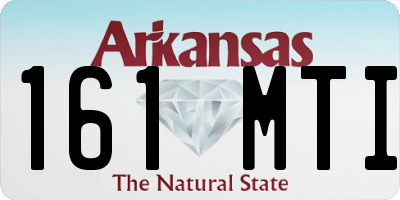 AR license plate 161MTI