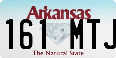 AR license plate 161MTJ