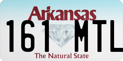 AR license plate 161MTL