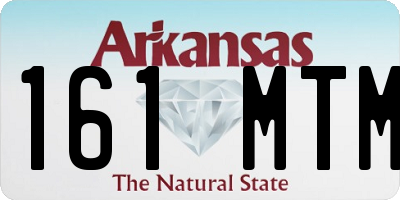 AR license plate 161MTM