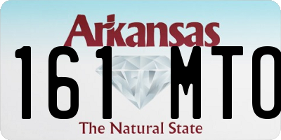 AR license plate 161MTO