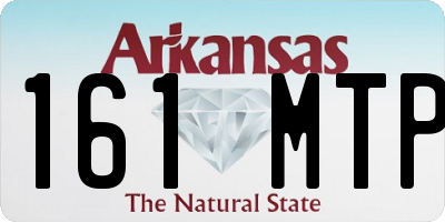 AR license plate 161MTP
