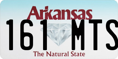 AR license plate 161MTS