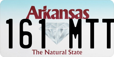 AR license plate 161MTT