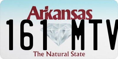 AR license plate 161MTV