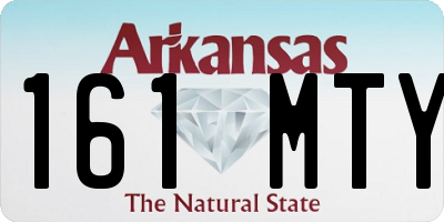 AR license plate 161MTY