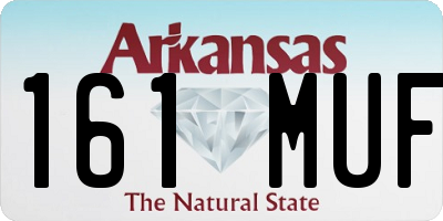 AR license plate 161MUF