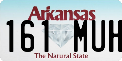 AR license plate 161MUH