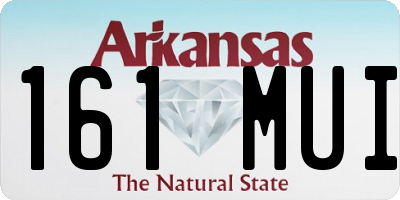 AR license plate 161MUI
