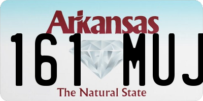 AR license plate 161MUJ