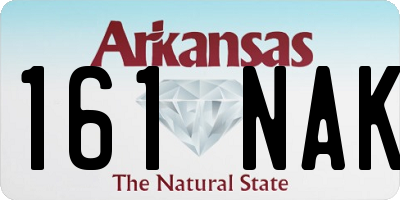 AR license plate 161NAK